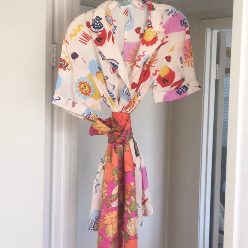TRUE DESTINATION/“SOL PARTY”VACATION PRINT ROMPER - Picture 4 of 11